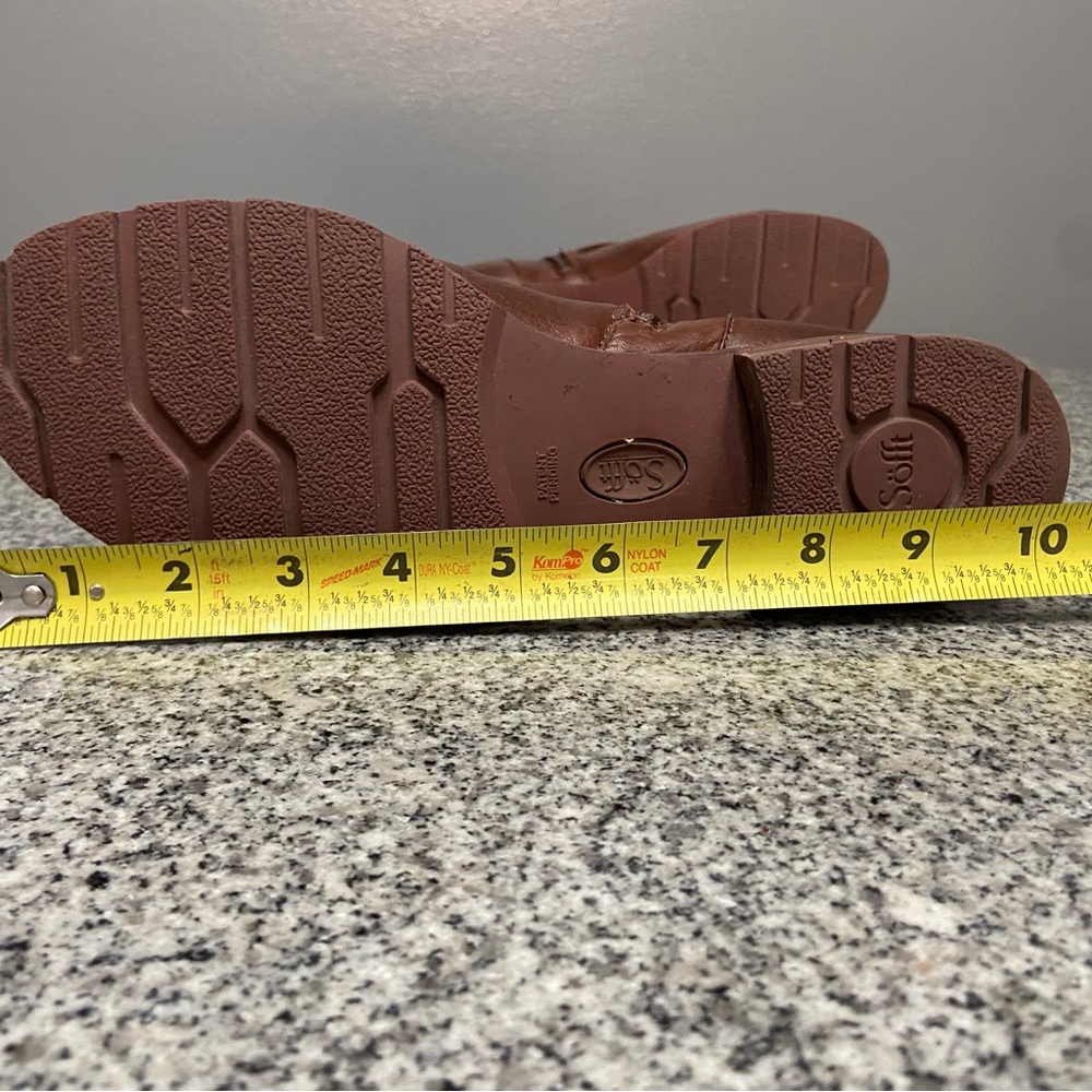 SOFFT Somers/Somers II Womens Brown Leather Ankle Boots 8.5 Buckle Straps Zipper - Picture 11 of 17